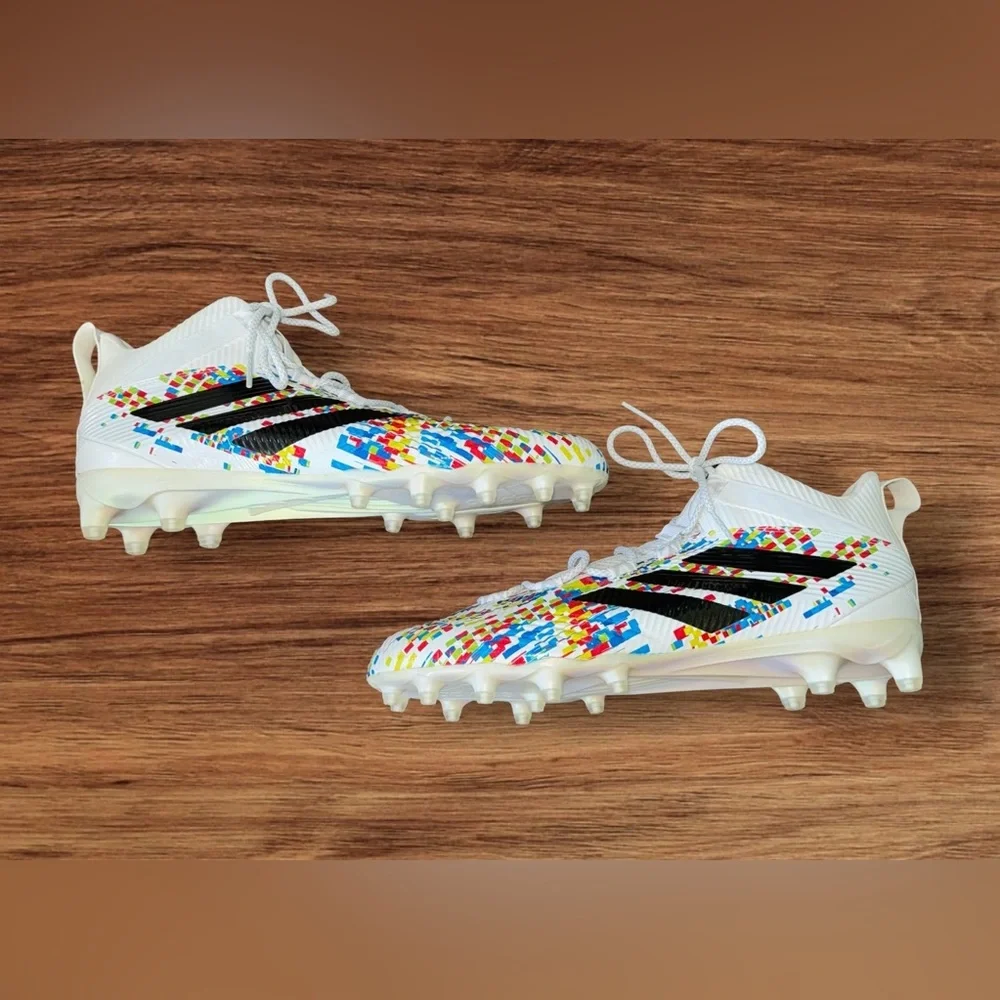 EUC ADIDAS Freak Football Soccer White/multi Color Size 15 CLU 600001 ART EE4667